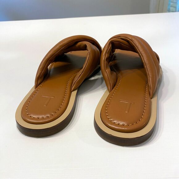 Lafayette Women's 148 New York Donne‎ Tan Leather Slide Sandals EU Size 38 US 7 - Picture 5 of 7